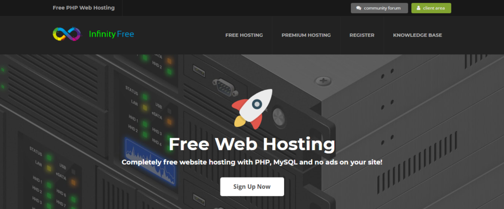 free WordPress hosting infinity free